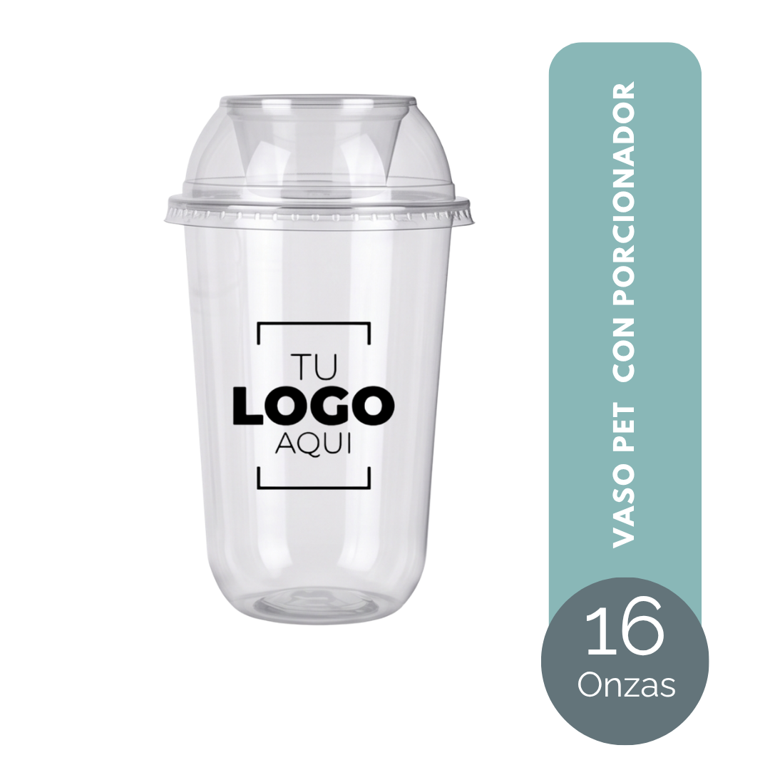 VASO PET 16 CON PORCIONADOR