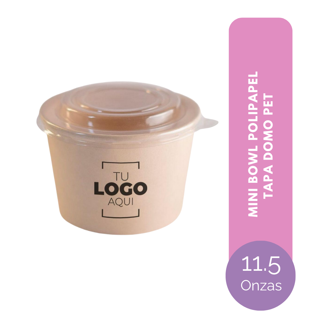 TARRINA DE BAMBÚ 11.5 ONZAS TAPA PET