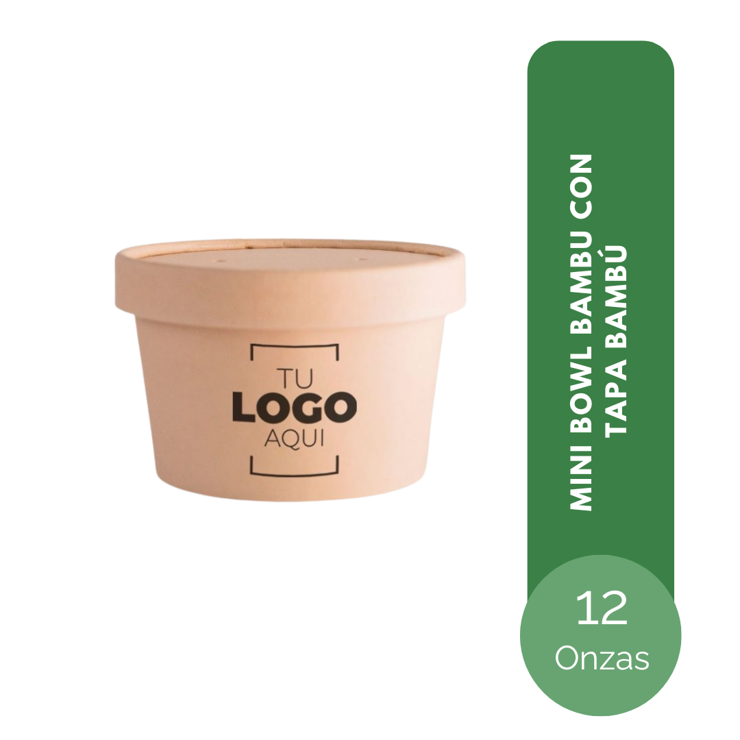 MINI BOWL DE BAMBÚ 12 ONZAS TAPA BAMBÚ