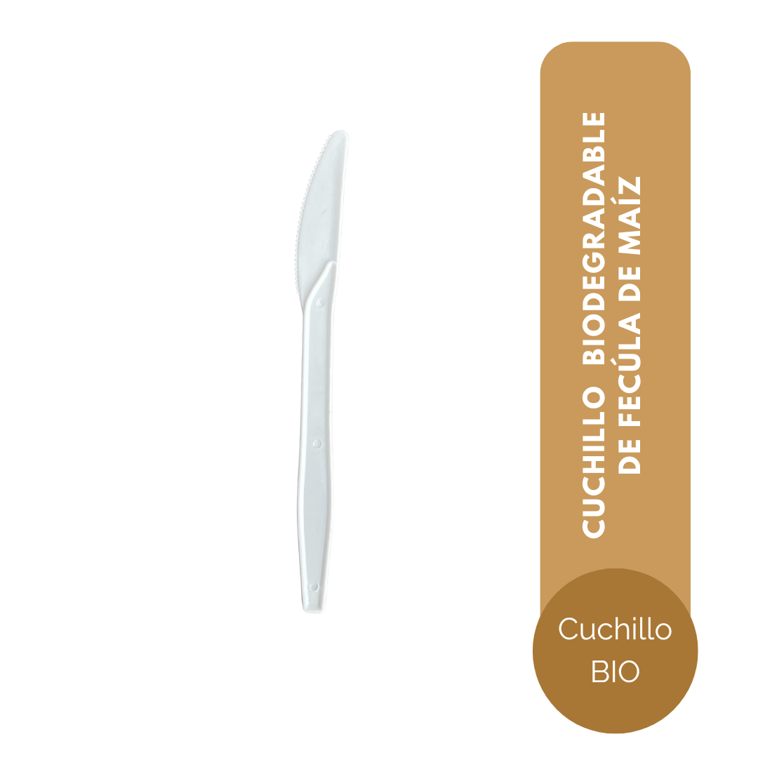 CUCHILLO BIO DE FÉCULA DE MAÍZ 15 CM