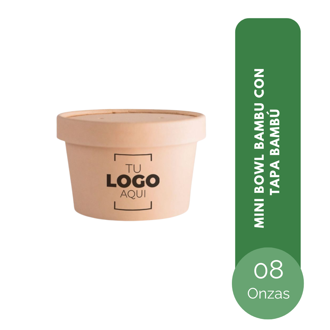 MINI BOWL DE BAMBÚ 08 ONZAS TAPA BAMBÚ