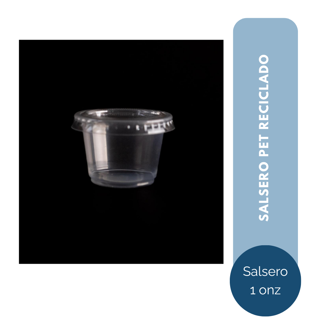 SALSERO PET RECICLADO 01 ONZA CON TAPA