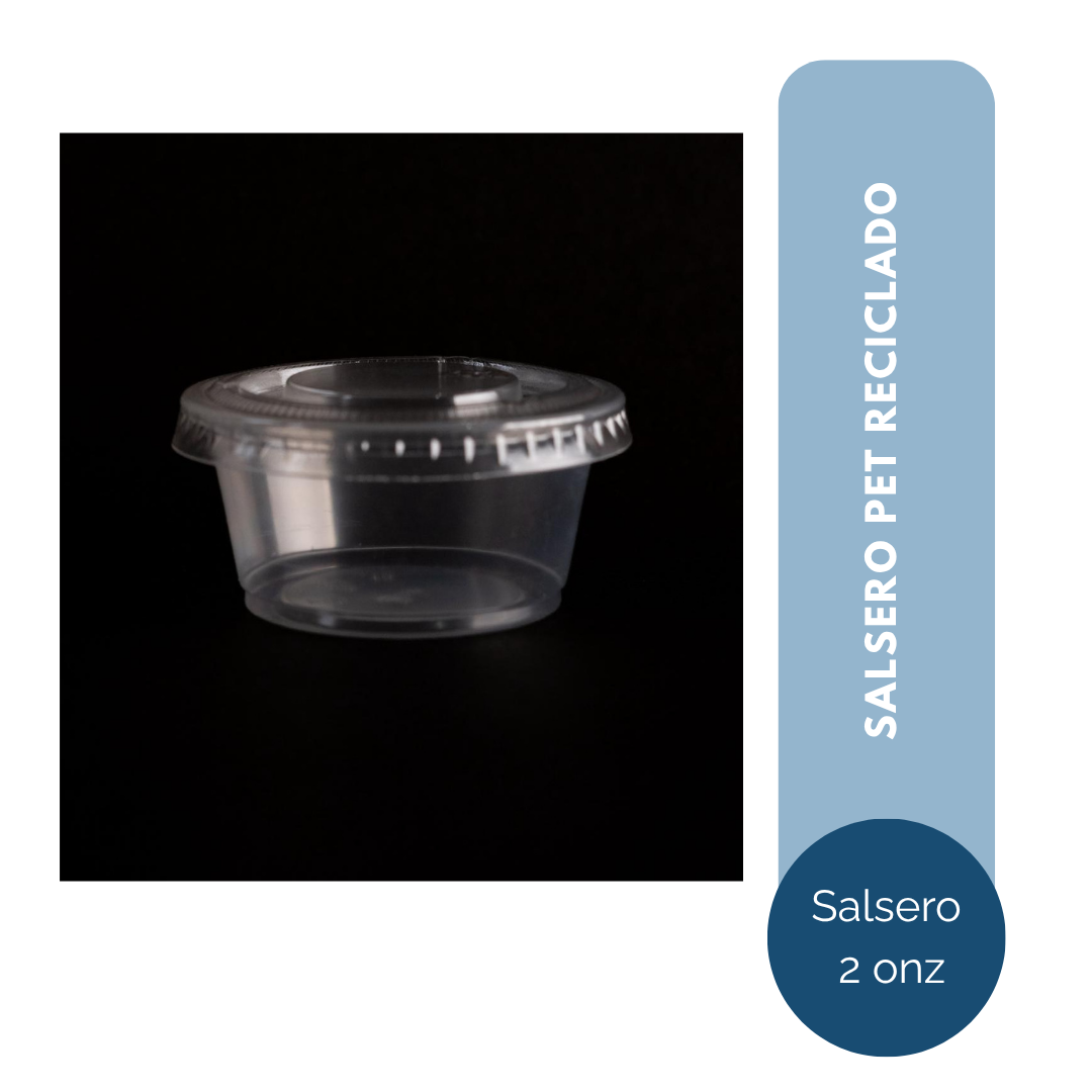 SALSERO PET RECICLADO 02 ONZAS CON TAPA