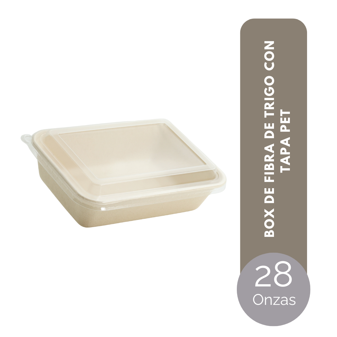 BOX DE TRIGO 28 ONZAS (800 ml) CON TAPA PET