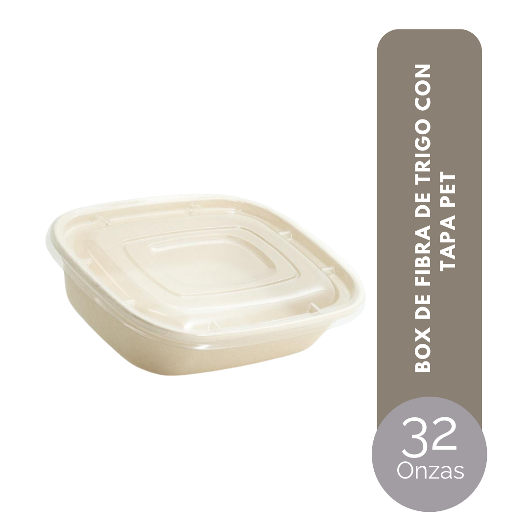 BOX DE TRIGO 32 ONZAS (970 ml) CON TAPA PET