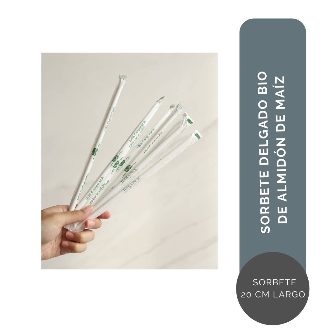 SORBETES BIODEGRADABLES